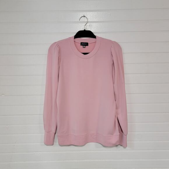 Summersalt Size Medium Lyocell Blend Ruched Shoulder Sweatshirt Preppy Coquette - Picture 1 of 11
